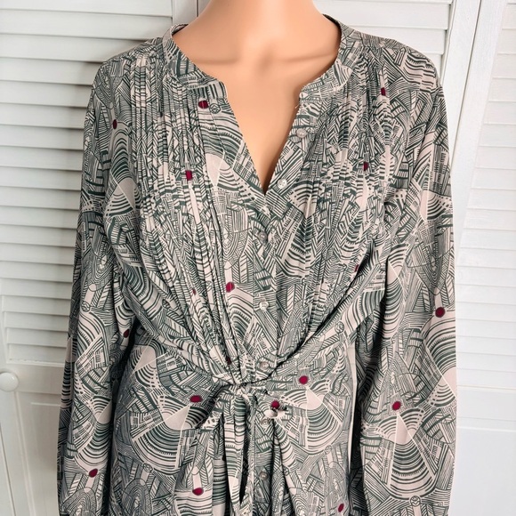MELISSA MCCARTHY Seven Geometric Print Tunic Blouse Size 2X - Picture 2 of 8